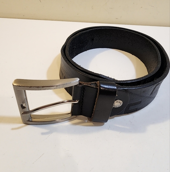 GP & MAX Made In Italy Firenze Black Men's Leather Belt